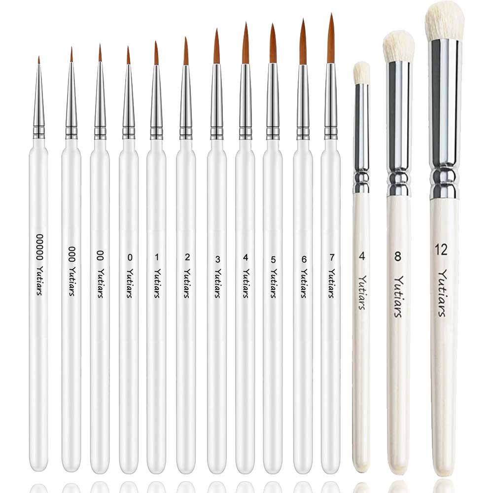 Model Kit Acrylic Paint - 3/6/11/14Pcs Fine Detail Paint Brush Set