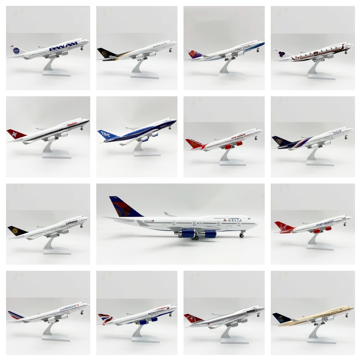 Model Kit Airplane - 30cm Scale Plane 1/250 B747 Series