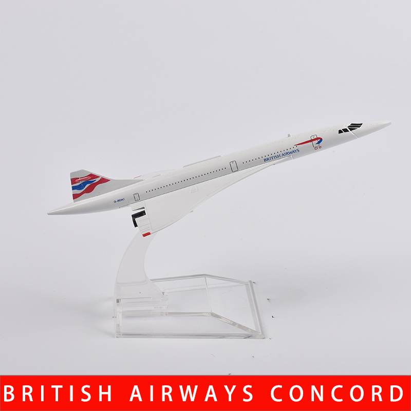 Model Kit Airplane - JASON TUTU 16cm BRITISH AIRWAYS CONCORDE