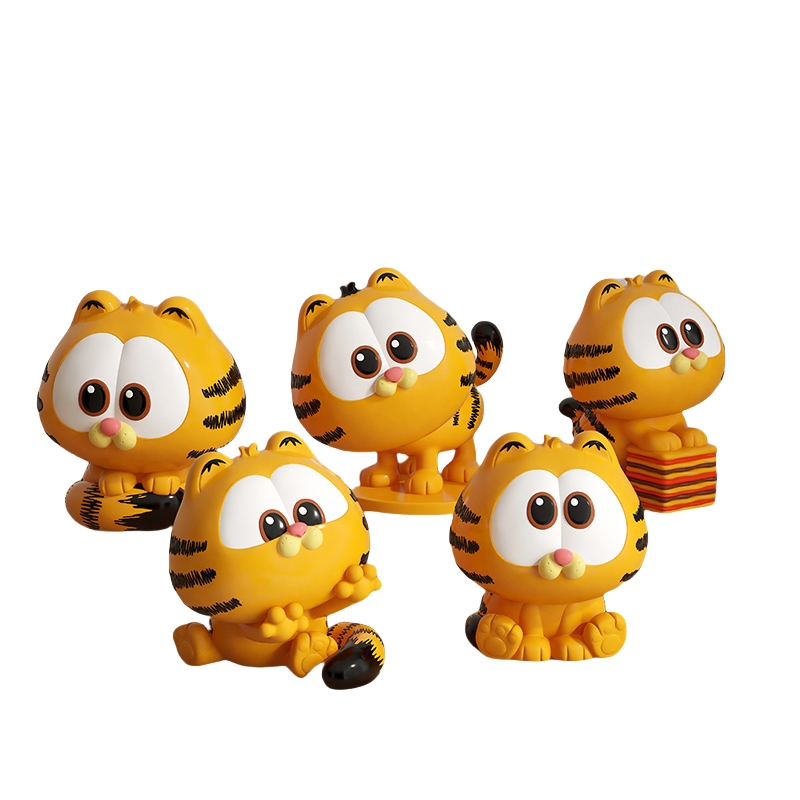 Model Kit Figure - 7Cm Pvc Garfield Anime Peripherals Action