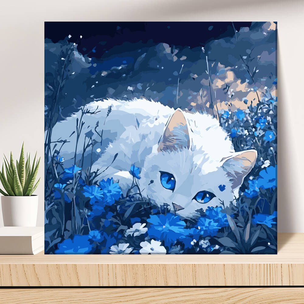 DIY Painting By Numbers Cat An - Model Kit Acrylic Paint recension och pris