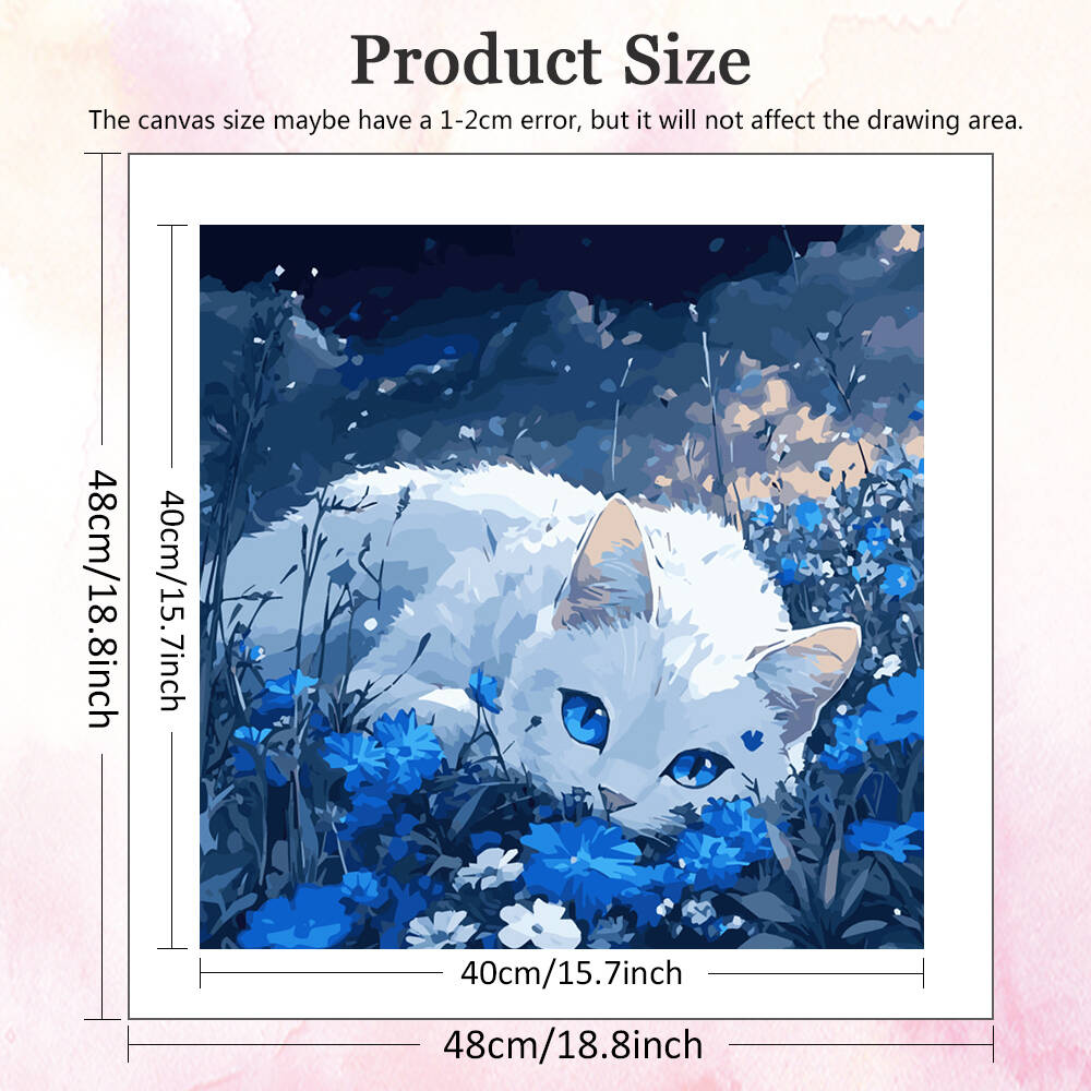DIY Painting By Numbers Cat An - Model Kit Acrylic Paint recension och pris
