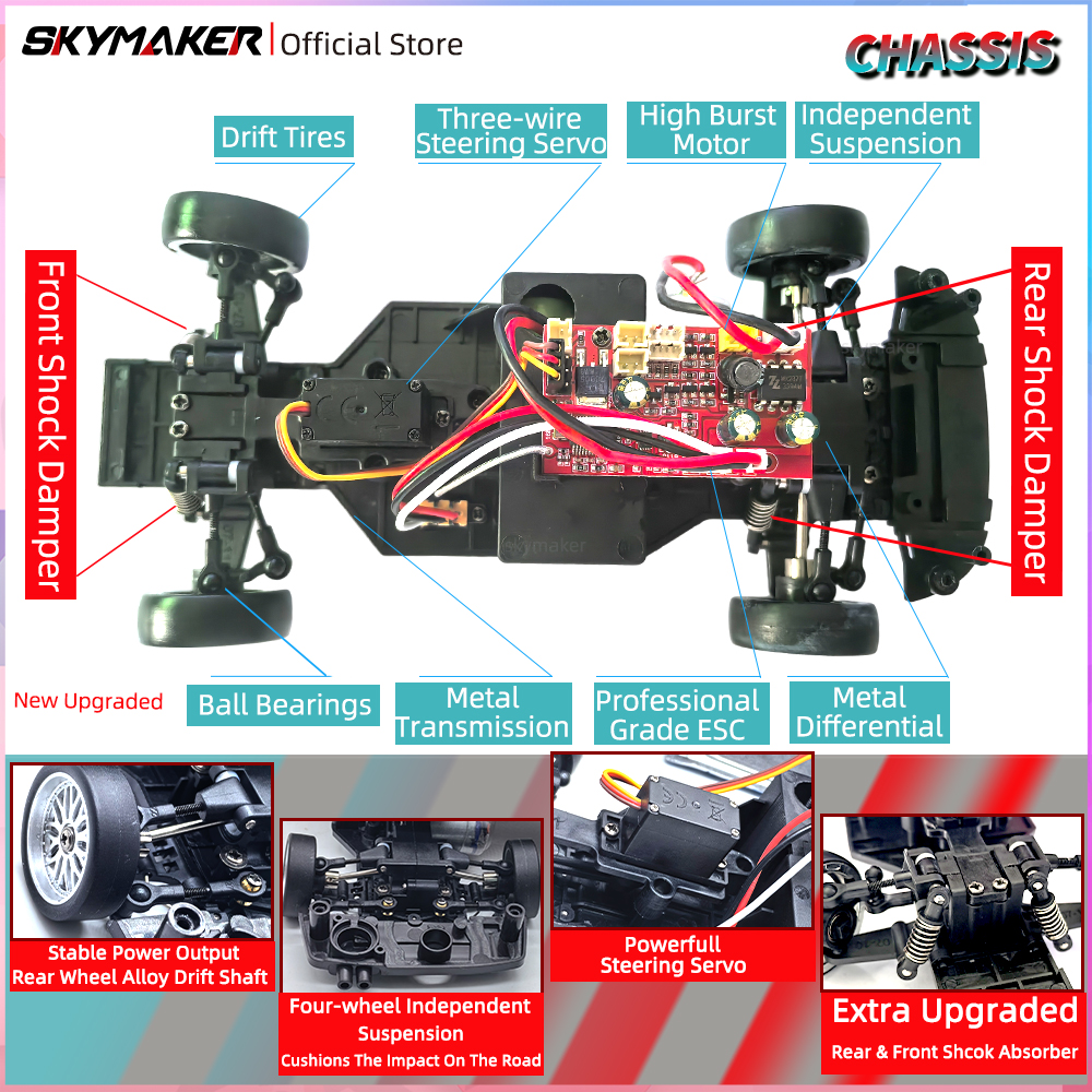 Skymaker 1/18 RC Drift Car LDR - Model Kit Ae86 recension och pris