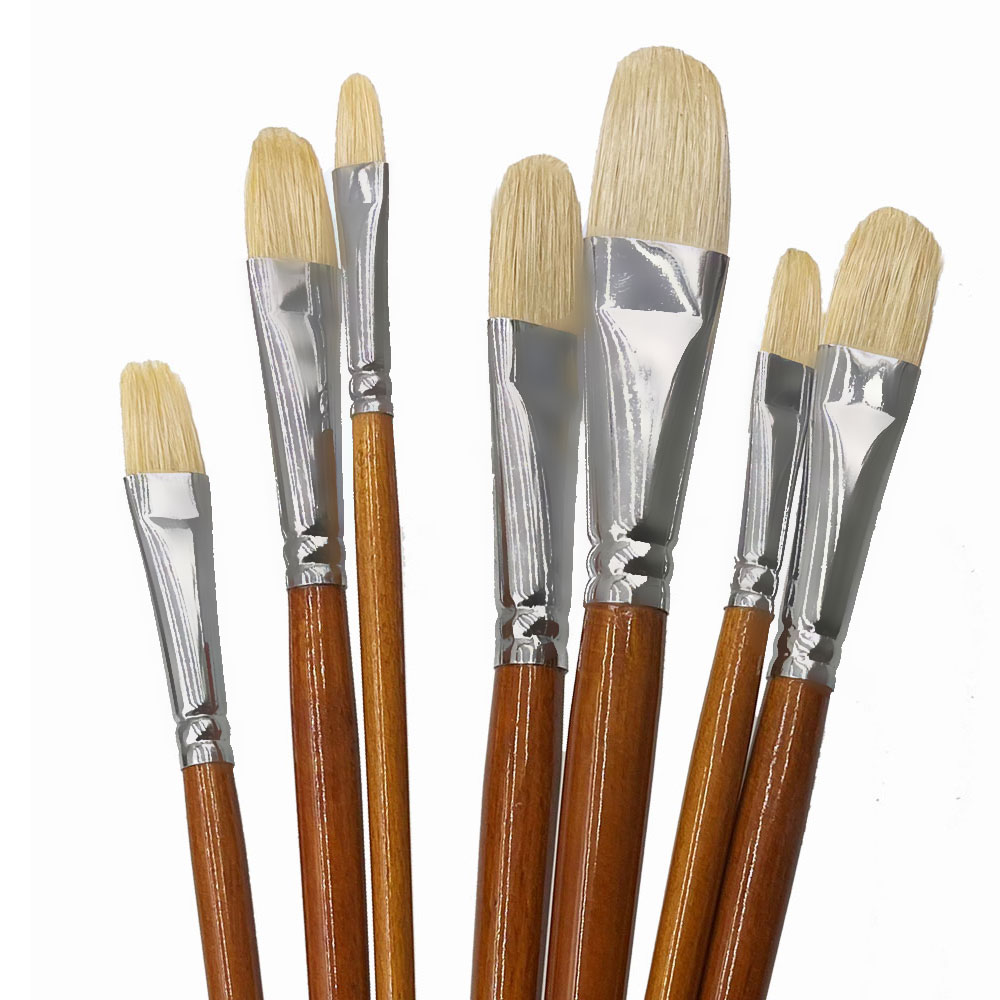 Professional Hog Bristle Filbe - Model Kit Acrylic Paint recension och pris