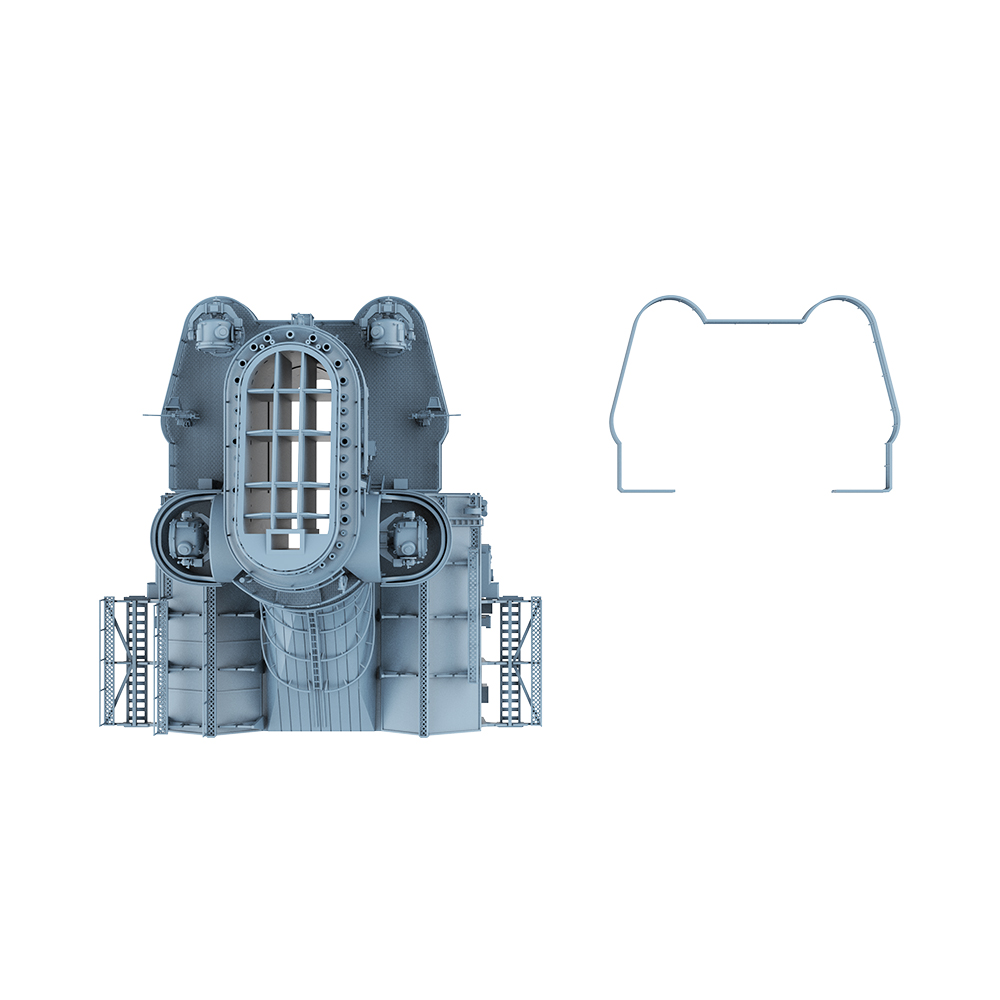 Bismarck Battleship Chimney An - Model Kit Yamato recension och pris