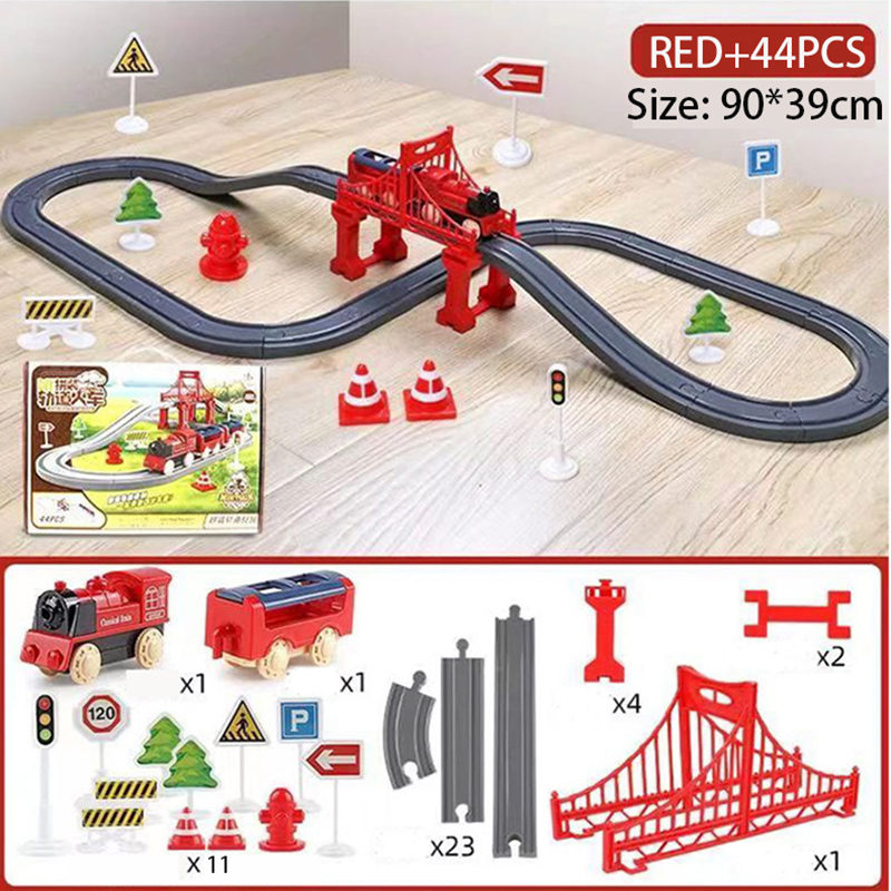 44Pcs/set Electric Train Track - Model Kit Runner recension och pris