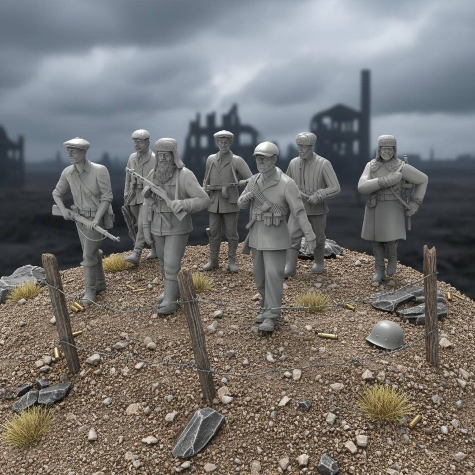7 Pieces World War II Soldier  - Model Kit Figure recension och pris