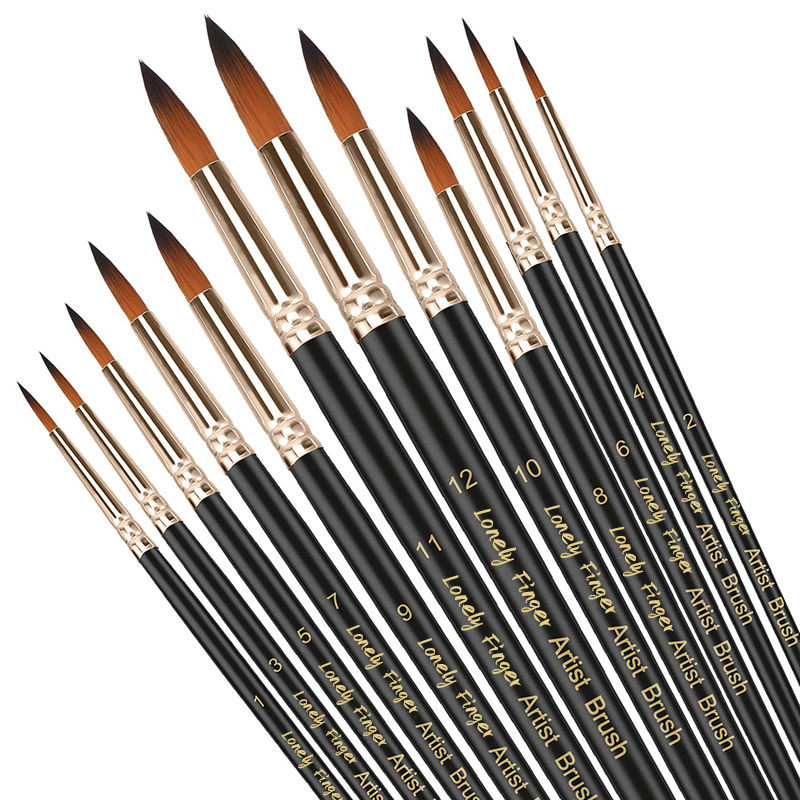 12/24/48pcs Paint Brushes Set  - Model Kit Acrylic Paint recension och pris