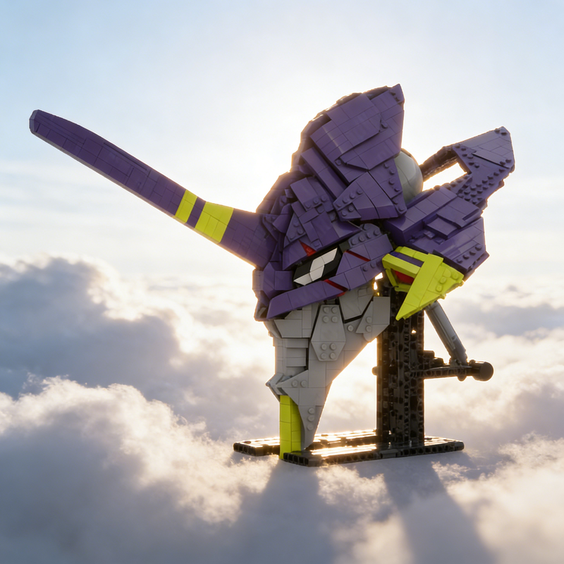 1671pcs MOC Eva 01 Head Evange - Model Kit Eva 02 recension och pris
