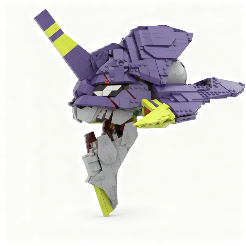 1671pcs MOC Eva 01 Head Evange - Model Kit Eva 02 recension och pris