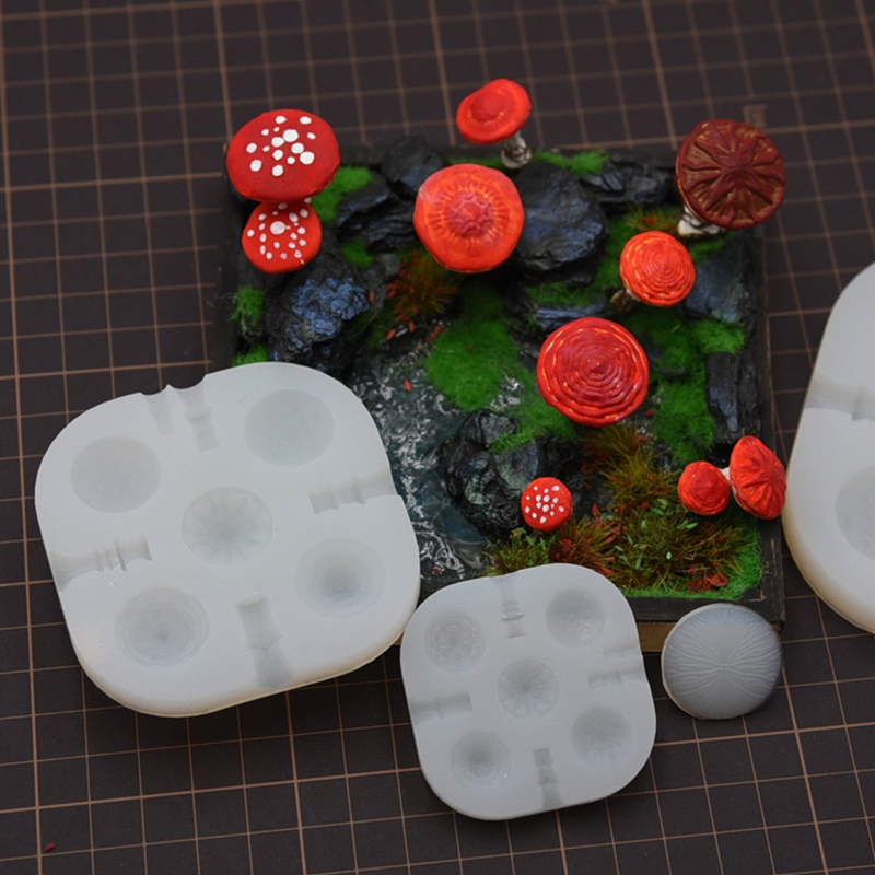 2pcs/set Mini Mushroom Silicon - Model Kit Resin recension och pris