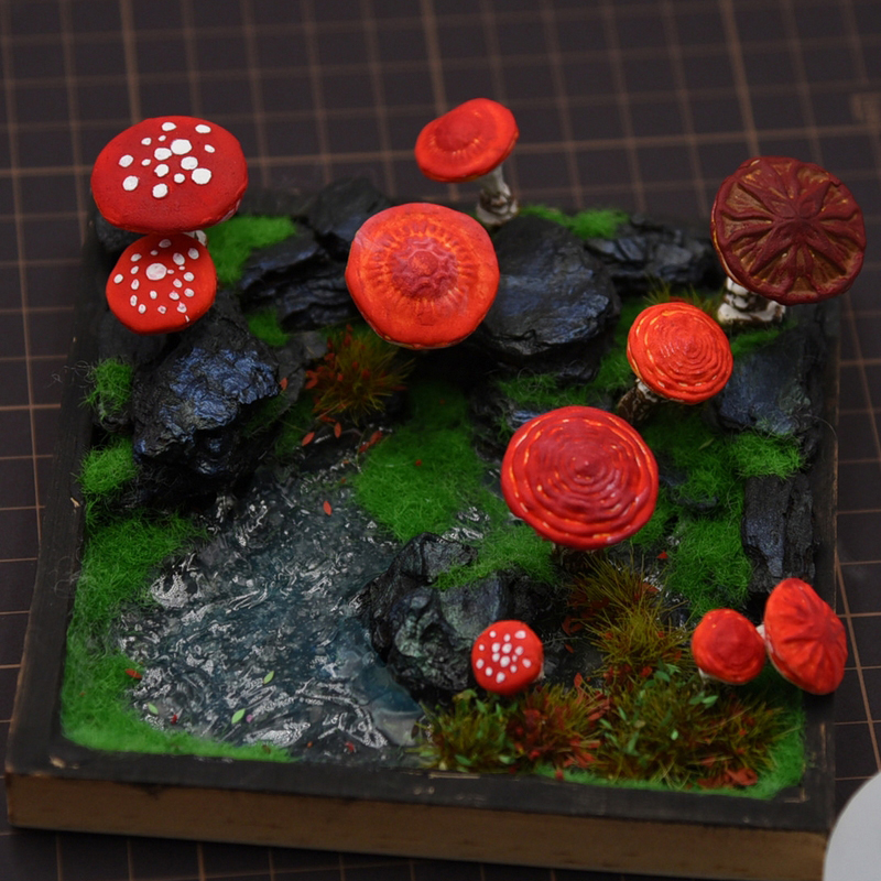 2pcs/set Mini Mushroom Silicon - Model Kit Resin recension och pris