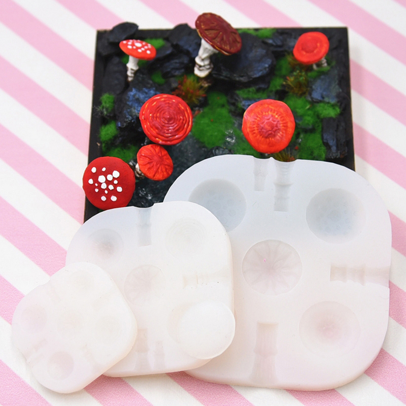 2pcs/set Mini Mushroom Silicon - Model Kit Resin recension och pris