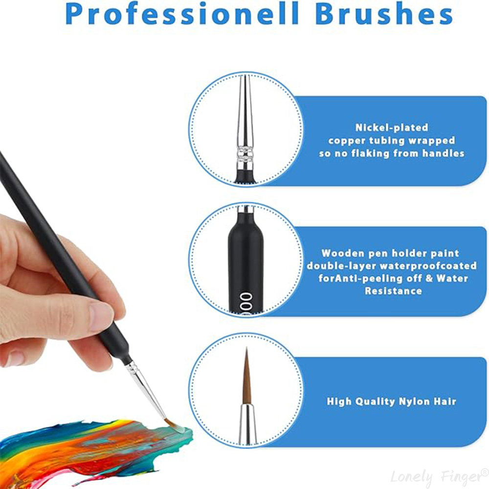 5/11Pcs Paint Brushes Set, Art - Model Kit Acrylic Paint recension och pris