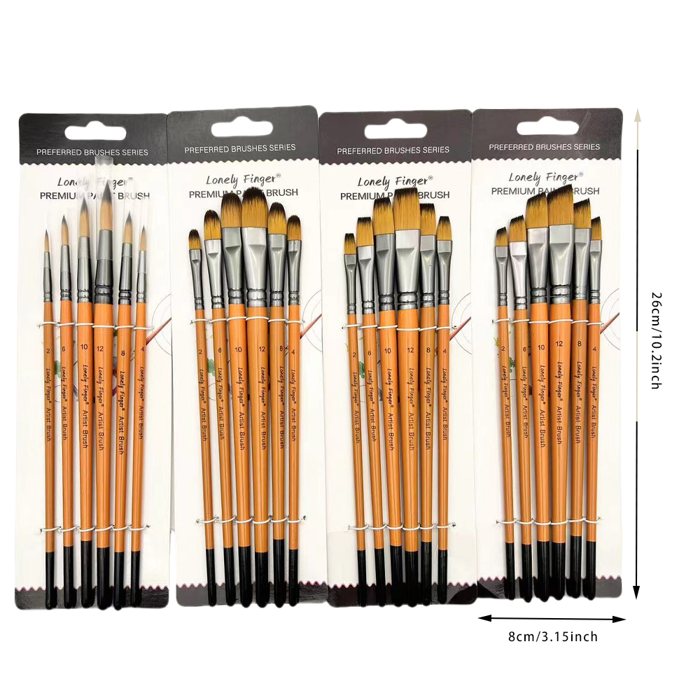 6pcs Artist Paint Brush Set Pr - Model Kit Acrylic Paint recension och pris