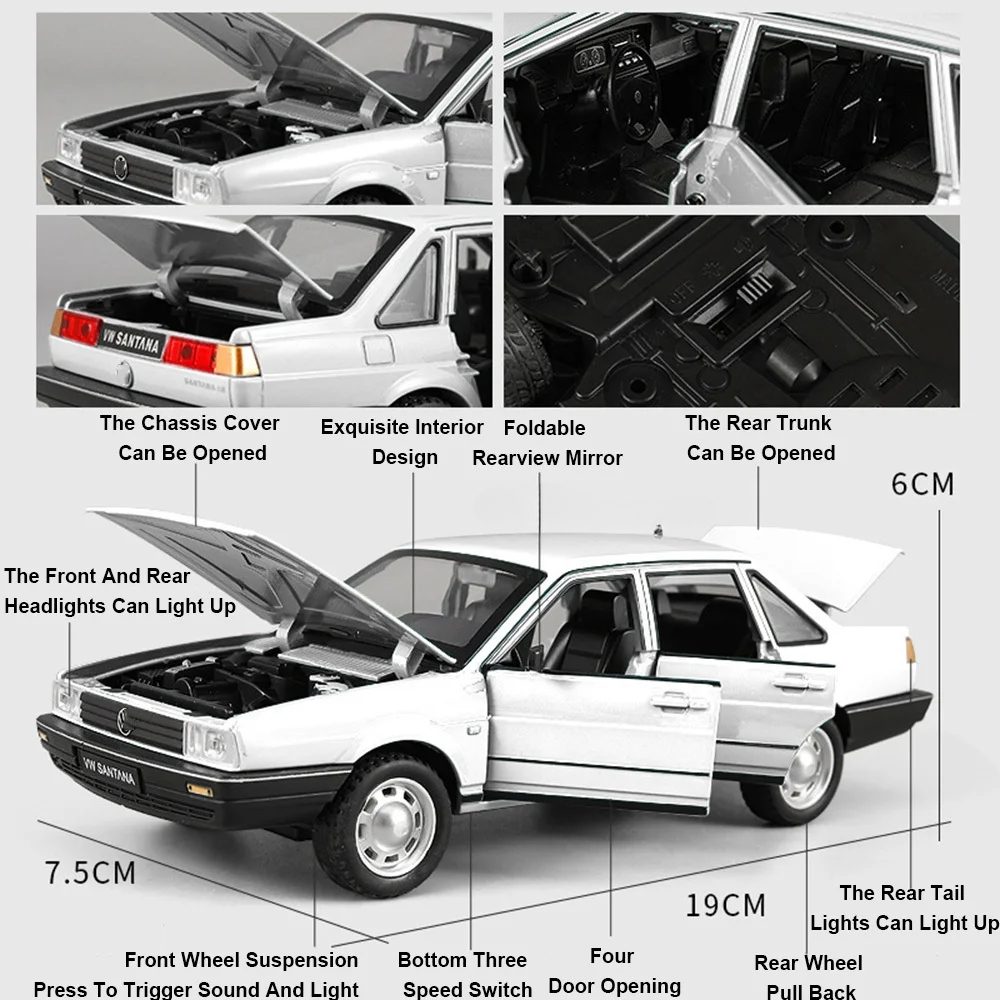 1/24 Alloy Diecast Santana Car - Model Kit Ae86 recension och pris