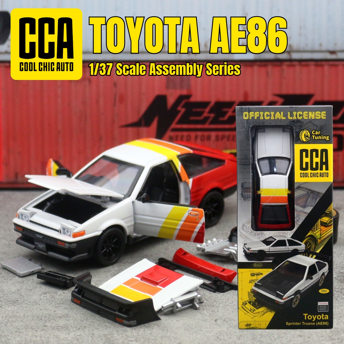 1/37 TOYOTA AE86 Sprinter True - Model Kit Ae86 recension och pris