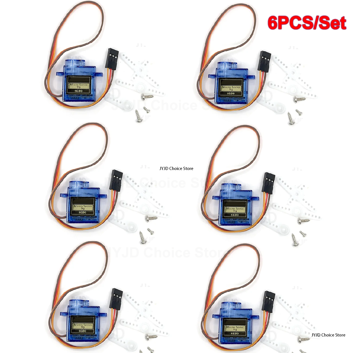 6pcs Sg90 9g Micro Servo Motor - Model Kit Airplane recension och pris