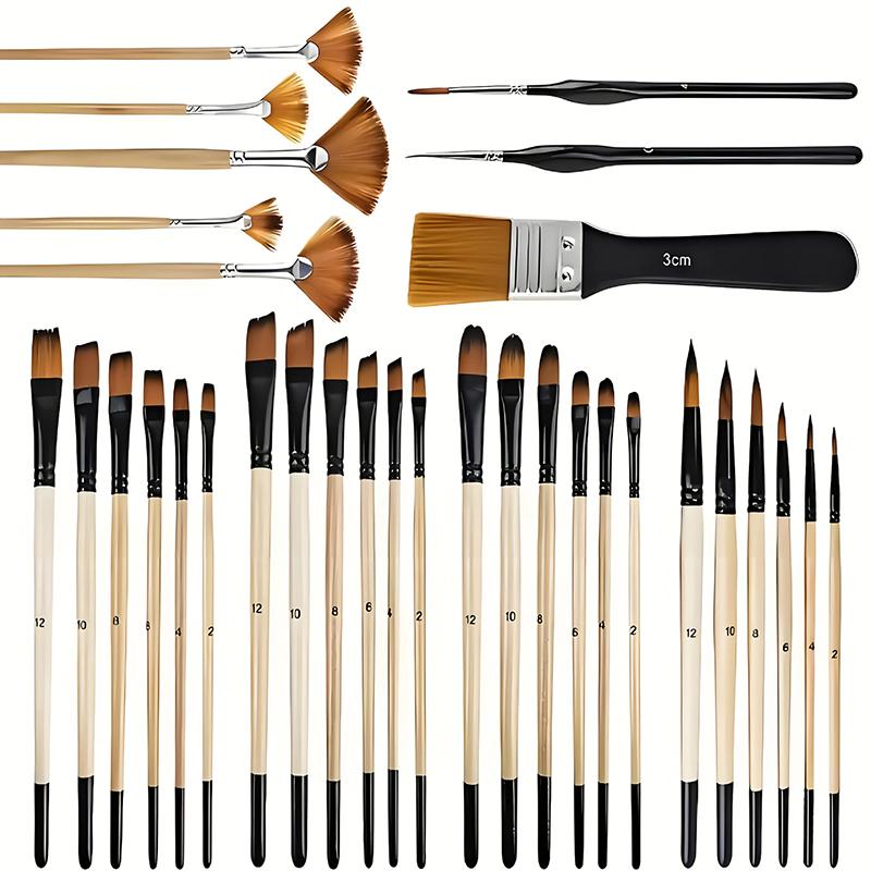 28/32Pcs Paint Brush Set For A - Model Kit Acrylic Paint recension och pris