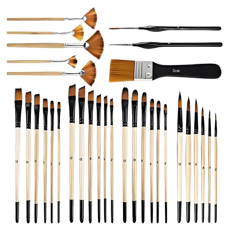 28/32Pcs Paint Brush Set For A - Model Kit Acrylic Paint recension och pris